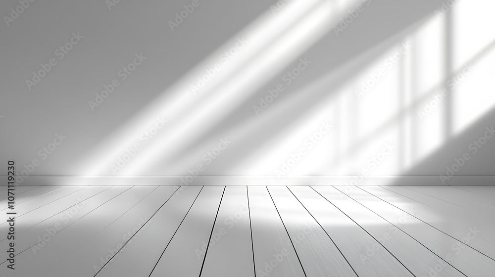 Aufkleber blurred overlay effect for photo and mockups, wall texture with organic drop diagonal shadow and ray