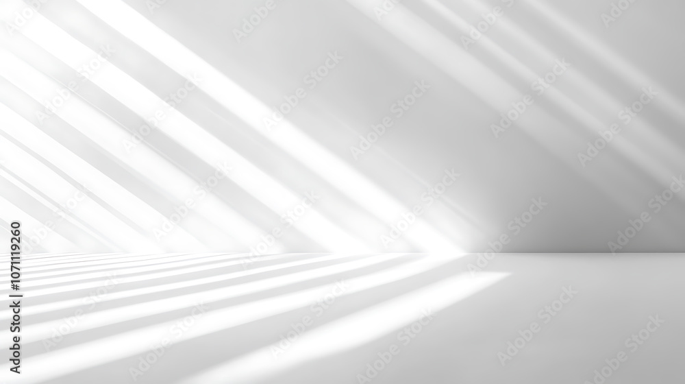 Aufkleber blurred overlay effect for photo and mockups, wall texture with organic drop diagonal shadow and ray