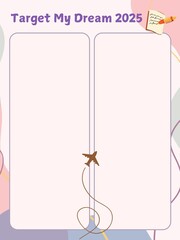 List My Dream paper background ilustration