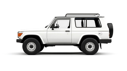 Generic and unbranded suv isolated on a white background