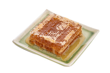 Honeycomb isolated on transparent background.