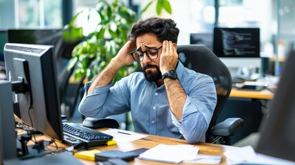 IT Specialist Troubleshooting System Issues in Office