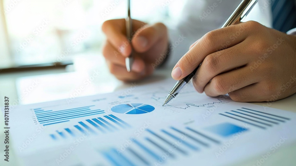 Poster modern review of key performance indicators