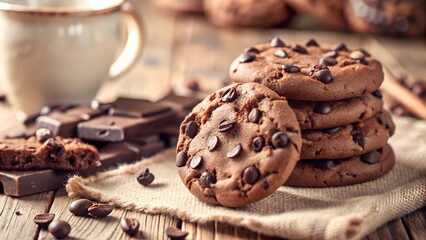 Cookie concept on the background