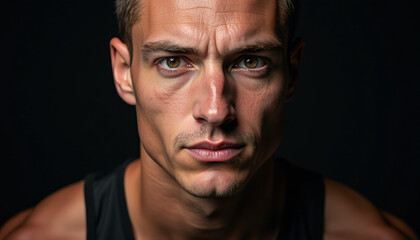 Fototapeta premium Intriguing Portrait of a Man