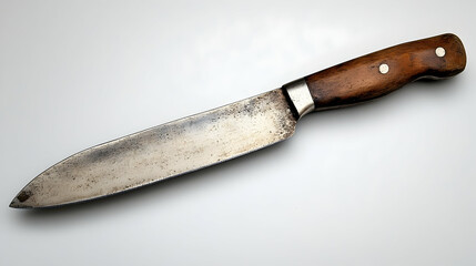 Old Kitchen Knife: Vintage kitchen tool, ideal for collectors or chefs.Generated with AI 