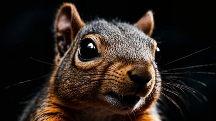 Obraz premium close up squirrel photo looking at the camera