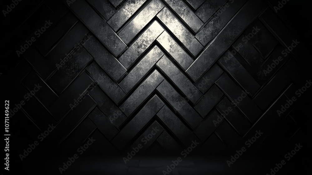 Aufkleber dark elegance, intricate metal pattern on a textured background creating an abstract design