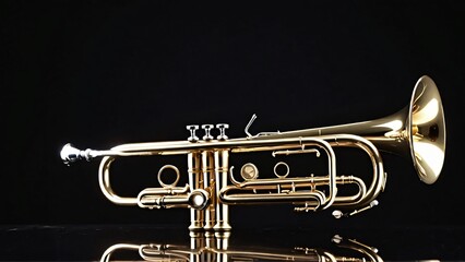 Obraz premium trumpet isolated on white