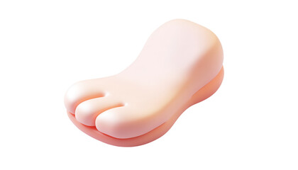 minimalist foot massage tool designed for relaxation and comfort isolated on a white background, transparent background.
