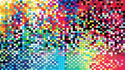 Abstract colorful mosaic pattern.
