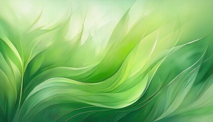 Obraz premium The green abstract watercolor texture background is patterned with a pastel watercolor brush