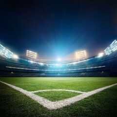 Stadium Background I Sports Green Stadium  AI Image