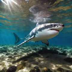 Fototapeta premium Great White Shark