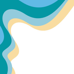 abstract background with wave corner