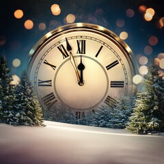 Happy New Year Clock