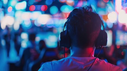 Unfocused sight of gamers in a simulated environment