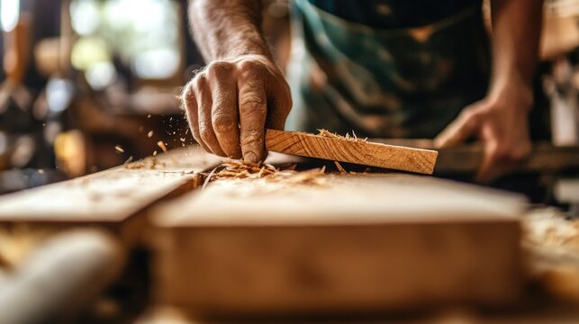 Artisanal Woodworking in Progress