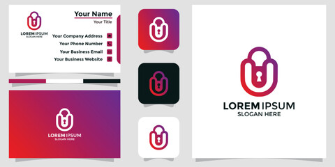 security design logo and branding card