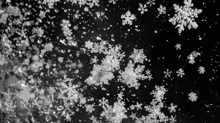 Snowflakes flying winter background wallpaper