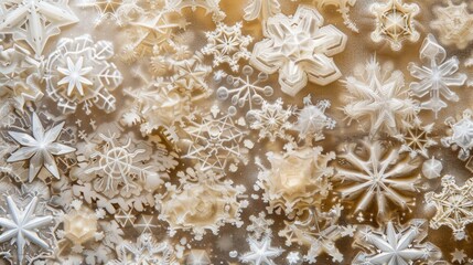 Snowflakes flying winter background wallpaper