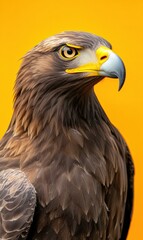 Obraz premium A close-up of a bird of prey. AI.