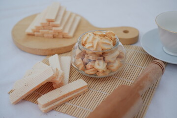 Wafer and Cheese Sago Cookies. Eid al-Fitr snacks