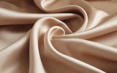 Fototapeta premium Silk and Satin Fabric with Smooth Shiny Waves in Gold, Pink, and Purple