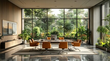 Develop an office background that enhances virtual meeting experiences and professional appearances