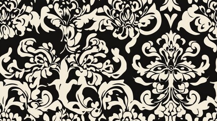 Elegant seamless floral tile pattern with intricate lace motifs perfect for decorative art and fabric design