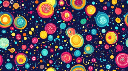 Colorful abstract seamless pattern ideal for children s training materials educational design