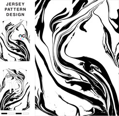 Abstract concept vector jersey pattern template for printing or sublimation sports uniforms football, volleyball, basketball, e-sports, cycling and fishing. Pattern jersey printing.