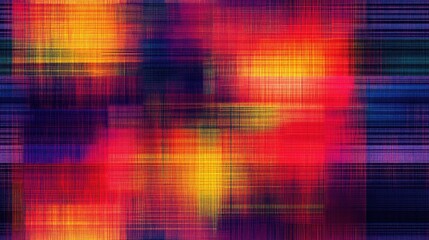 Seamless abstract multicolored checkered pattern with geometric tartan design perfect for textile and wallpaper applications