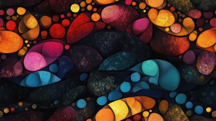 Cool abstract texture pattern featuring vibrant colors and intricate designs for modern background art
