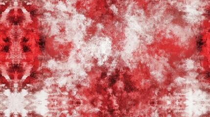 Seamless pattern featuring a dirty background texture with blood tie dye decoration creating an artistic red grunge effect
