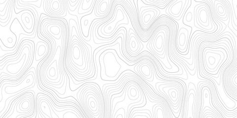 Abstract background wavy topographic line map. Contour geography map grid abstract backdrop. Seamless pattern and banner design. Modern and dynamic feel to topographic mapping vector illustration.