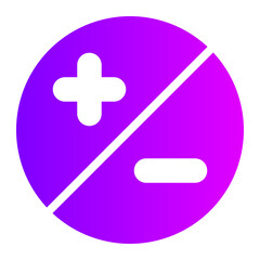 Obraz premium diaphragm gradient icon