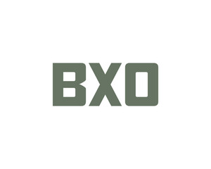 BXO logo design vector template. BXO