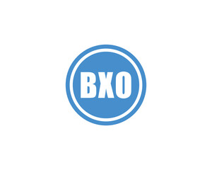 BXO logo design vector template. BXO
