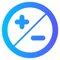 diaphragm gradient icon