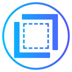 Fototapeta premium crop gradient icon