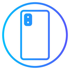 phone camera gradient icon