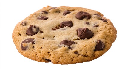 A delicious and inviting cookie, freshly baked with a golden-brown exterior and a soft, chewy interior. The cookie is perfect for anyone looking for a sweet treat, with an irresistible texture 