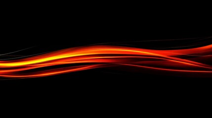 Abstract Background With Wavy, Flowing Lines and Glowing, Light Effects, Blending Smooth.