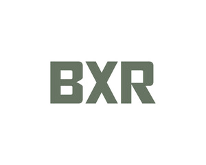 Fototapeta premium BXR logo design vector template. BXR