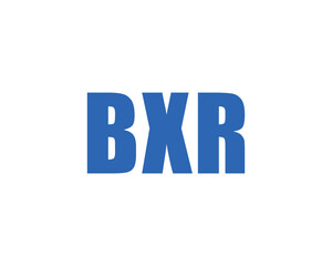 BXR logo design vector template. BXR