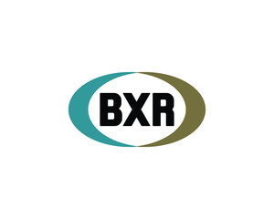 BXR logo design vector template. BXR