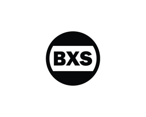 BXS logo design vector template. BXS
