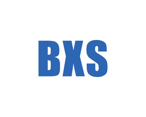 BXS logo design vector template. BXS