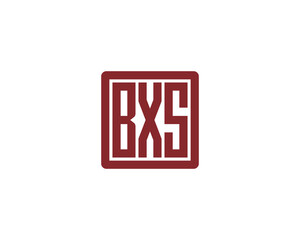 BXS logo design vector template. BXS